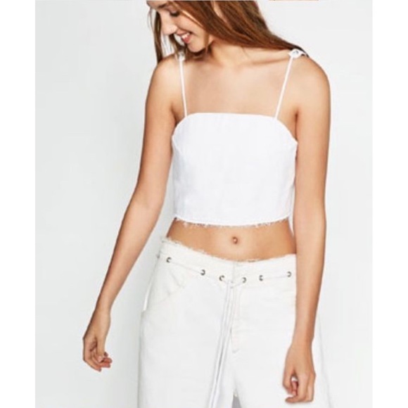Zara Trf Emma Drawstring Denim Culottes - Picture 10 of 14